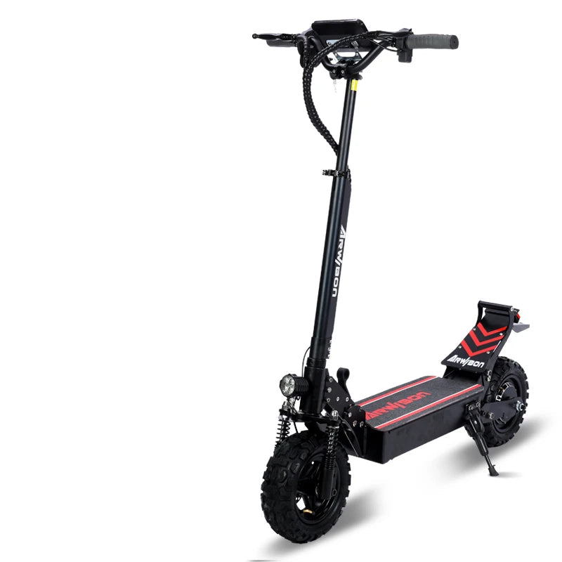 LED lights on Hypeflow FL1 enhancing visibility at night