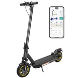 Hypeflow E1 electric scooter front view showcasing sleek design and app