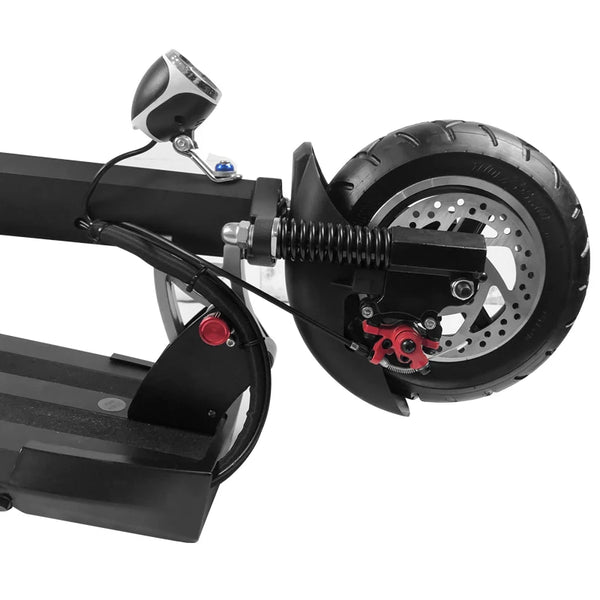 Hypeflow FX-7 electric scooter front tire brake pads and light